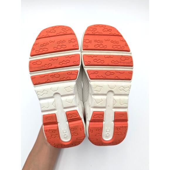 On Cloud Leap Lifestyle Shoes Unisex Kids' Ivory/Flame Size USK11 EU28.5 - Picture 6 of 12